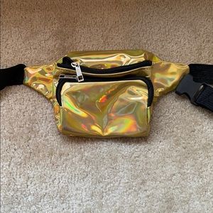 Gold Metallic Fanny Pack | Worn Once